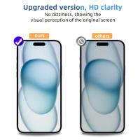3Pcs Protector De Pantalla De Privacidad Para iPhone Anti-espía Vidrio Templado Compatible Con Modelos 11 XR X XS MAX 8 plus 12 13 14 15 pro Max Mini - details 4