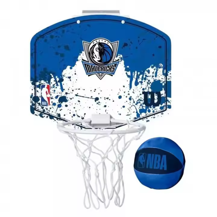 Wilson Set De Baloncesto Team Mini Hoop Nba Mavericks Con Balón Y Mini Canasta - 1