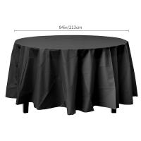 Mantel Desechable PEVA Decorativo De Plástico Sólido En Colores Negro Blanco Rojo 1 Pieza Para Uso Doméstico Exterior Bodas Fiestas Banquete - details 6