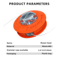 Cabeza De Piltra De Hierba Universal M10 De Aluminio Y Nylon Para Motocultor Corte De Dos Líneas Hilo De Aro Para Jardín - details 4