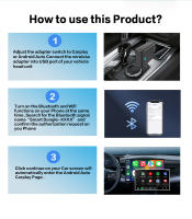 Adaptador de Carplay inalámbrico 2 en 1, Dongle inteligente 2024, 5G, WIFI, para iphone, teléfono Android, Volvo, Benz, Mg, Kia, Chery, VW - details 5