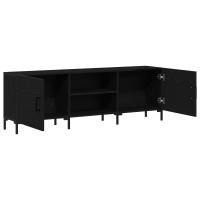 Cabinet de Televisión vidaXL Negro Roble 150x30x50 cm Madera Elaborada - details 2
