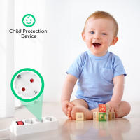 Aigostar Regleta alargador de 2/3/4/5 enchufes con cable de 1,5 metros e interruptor. Color Blanco - details 3