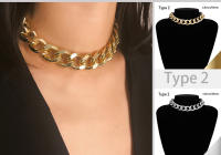 Collar Gótico Punk Exagerado De Cadena Gruesa Para Mujer Joyería De Noche Club Estilo Metal Fuerte Adorno Feminino - details 13