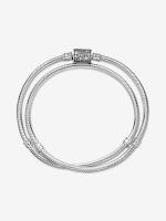 Pandora-Pulsera/Collar de Cadena de serpiente con Cierres de Barril de Doble Vuelta - details 1