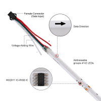 Tira De Luz LED COB RGB+IC WS2811 Direccional 420LEDs/m Color Sueño Alta Densidad Flexible RA90 Para Decoración De Interiores - details 3