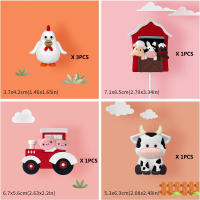 6pcs Decoración De Pastel De Animal Para Fiesta De Cumpleaños En Granja Adornos De Pastel De Bovino Para Baño De Mantequilla De Bebé Decoración De Fiesta - details 1