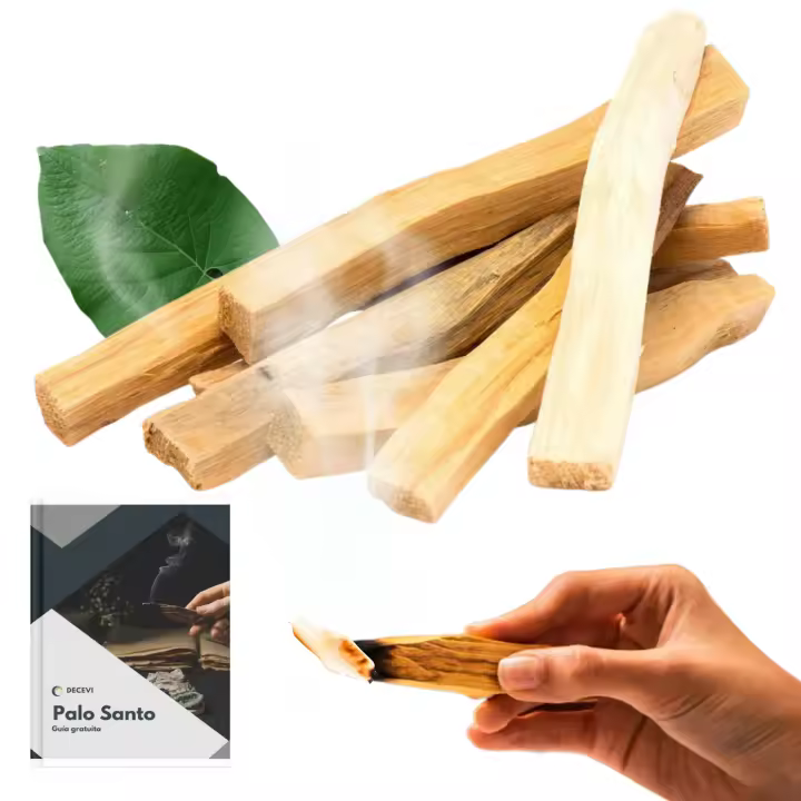 Palo Santo Sagrado XL Incienso Premium - DECEVI - 50 Gramos (4-7 Palitos) - para Quemar - Origen Perú - 100% Natural y sostenible - Regulado por el Gobierno de Perú - Corte Artesanal (50 Gramos Aprox) - 1