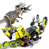 Serie Dinosaurio Mundial T-Rex Vs Mecha Dinosaurio Pequeño Velociraptor Gran Fuga Juguetes Para Niños Regalos De Navidad Bloques De Construcción Pequeños Compatible Con Lego Material ABS - details 3