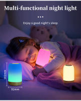Lámpara De Noche LED RGB Recargable Táctil Colorida Regulable Portátil Linterna De Modo Con Batería De 1500mAh Para Mesa De Noche - details 8