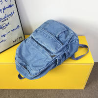 Mochila Vintage Para Mujer De Denim Con Gran Capacidad Y Correa Ajustable Mochila Portátil Diaria Para La Vida Diaria - details 3