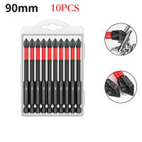Juego De 10 Piezas De Bitas De Destornillador De Impacto Magnético PH2 Antideslizantes Largas Para Perforación Y Herramientas Eléctricas Acero De Carbono Multifuncional - details 6