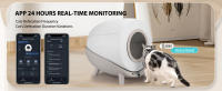 Nobleza - Arenero Autolimpiable Inteligente para Gatos con App, 80L Capacidad, Ideal para Varios Gatos, Incluye 2 Rollos de Bolsas de Basura - details 2