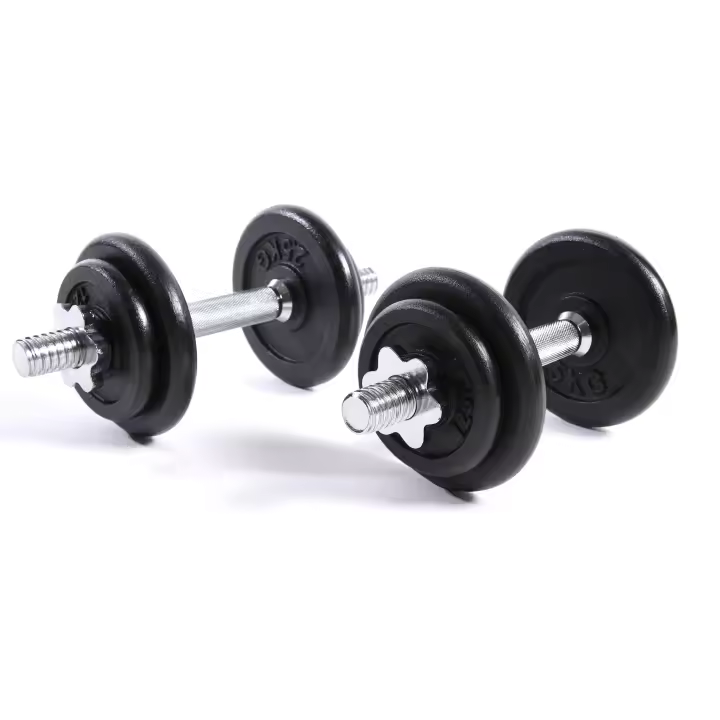 Rebecca Set Muebles Pesos Modular Mancuerpo Caja 8 Discos Hierro Fundido 20 kg - 1