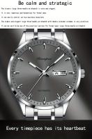 Reloj Mecánico De Lujo Dianpai Para Hombre Con Calendario Y Semana Resistente Al Agua Acero Inoxidable Display Sencillo Y Clásico - details 3