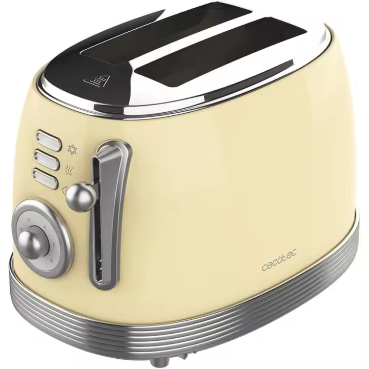 Cecotec Tostadora Toast&Taste 800 Vintage Light Yellow - 1