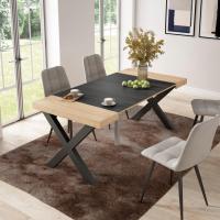 Skraut Home - Mesa Consola Extensible - Mesa Auxiliar - Tapa - 58/180x90x73cm - Práctica y Versátil - Estilo Moderno - Fácil Montaje - details 0