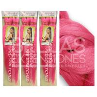 Bellas Extensiones - X-pression Ultra Braid Pre-Peigne / - 100% Kanekalon - (3 paquetes) - DISPONIBLE EN 38 COLORES - Extensión de pelo para hacer trenzas 116,84 cm, 160 g por paquete - Cabello sintetico 100% fibra sintética - Fibra trenzada - details 3