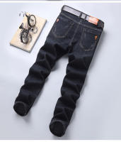 Nuevos 2024 Pantalones De Jean Elásticos Clásicos Para Hombre En Negro Y Azul Estilo Casual Slim Brand Denim Trajes De Negocios - details 17