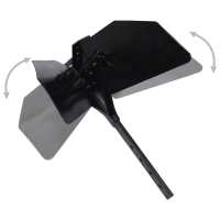 vidaXL Accesorio para arado de metal negro - details 3