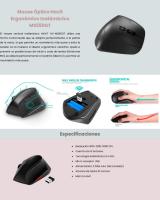 HAVIT MS550GT-BK Ratón Vertical Inalámbrico Ergonómico - Diseño Biónico, Confort Máximo, Prevención de Fatiga, Óptimo para Oficina y Hogar, Compatible USB, Diseño Moderno, Negro. - details 0