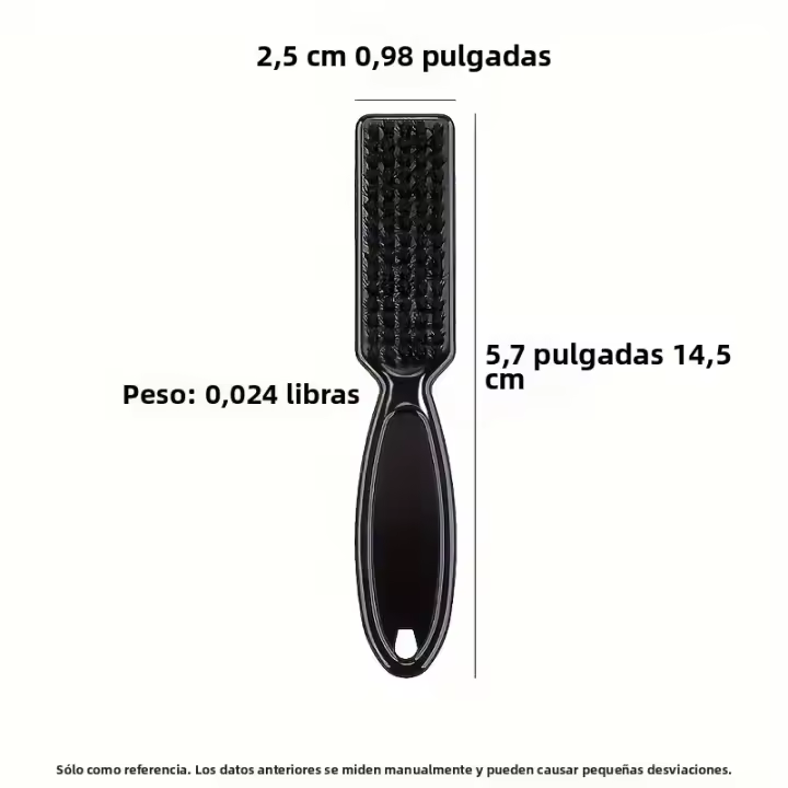 Set De Cepillos Para El Cuello Y Cabello Barbero Con Mango De Plástico Cepillo Suave Para Limpieza De Cabello Y Barba Forma Especial Para Peinar Y Limpiar - 1