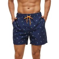 Bañador Hombre Corto con Bolsillo, Bañadores de Playa con Cordón, Bañadores de Natación Hidrófugo, Bañadores de Surf con Forro de Malla, Transpirable&Secado Rápido-L - details 0
