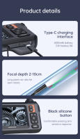 Cámara De Endoscopia Industrial INSKAM 1080P Pantalla IPS De 4.3 Pulgadas Lente Única IP67 Impermeable Con 8 LEDs Para Inspección De Tubos Y Coches - details 11