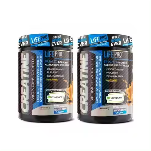 PACK CREATINA CREAPURE (2X500G) NARANJA - Lifepro - 1