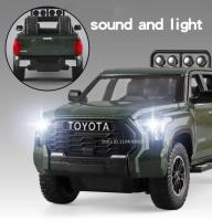 Coche De Modelismo Tundra Escala 1:24 Metal Con Puertas Abatibles Luz Y Sonido Vehículo Off-Road Para Niños Regalos Decoración - details 3