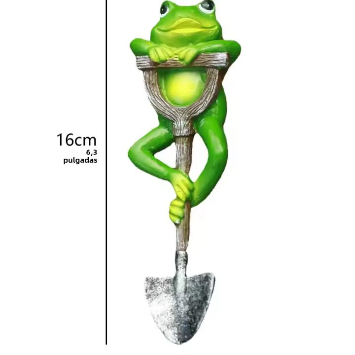 1pc Creativo Shovel De Rana Conejo Tortuga Gnome Para Jardín Interior Y Exterior Decoración De Bonsái Y Artesanía - 1