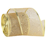 Cinta De Seda Para Decoración De Navidad Cinta De Poliéster Para Empaquetar Regalos Crear Ambiente Festivo 200cmx5.8cm Con Lazo Incluido - details 5