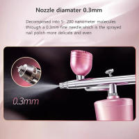 Kit De Accesorios Para Pistoletas De Pulverización Airbrush Con Copos LIXIU Para Uñas Arte Pintura Manualidades Herramienta De Repuesto K5 61N - details 7