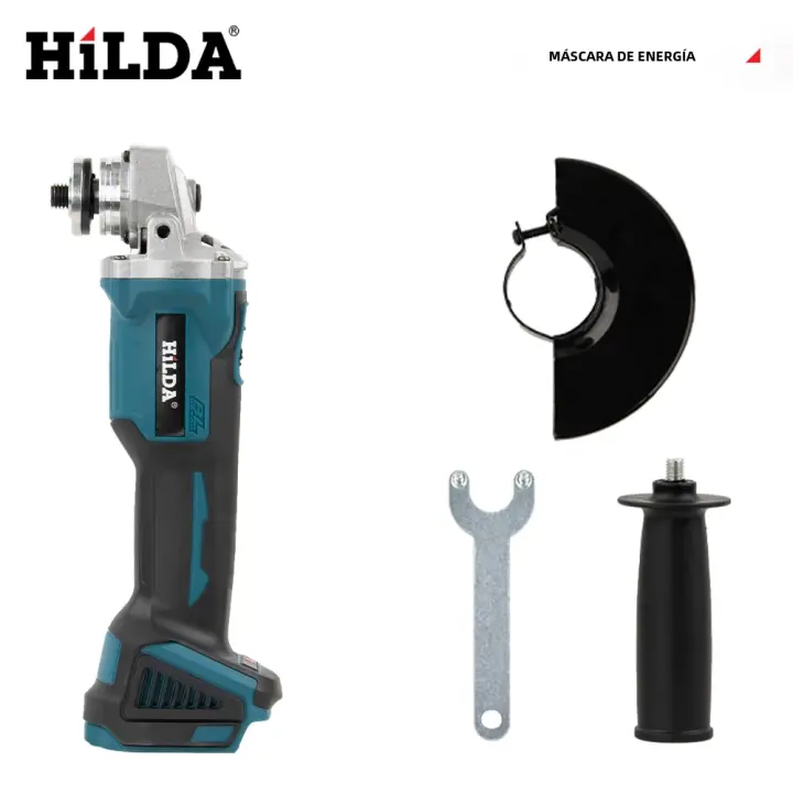 HILDA 21V Grindadora De Ángulo Sin Escobillas Máquina De Pulido Recargable Para Batería Makita Herramientas Eléctricas - 1