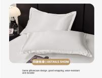 Sábana Ajustable De Seda Rayón Color Sólido Con Banda Elástica Cubierta De Sábanas De Lujo Para Hogar Y Hotel Sábana De Cama - details 13