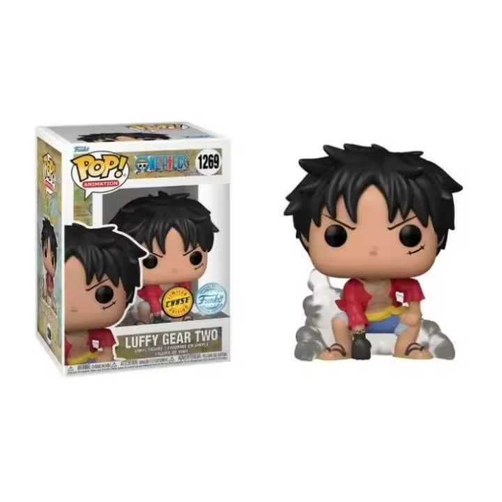 Funko pop en versión chase de Luffy gear two 1269 de la serie de anime One Piece - 1