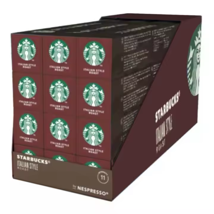 Master Italian Style Roast Starbucks, 12 tubos, 120 cápsulas 7613287302496 - 1