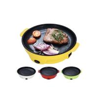 Parrilla Eléctrica Plancha Multifuncional Sartén Horno Barbacoa 450W / 225W Potencia Baja Mini Parrilla Antiadherente 220V Rojo - details 0