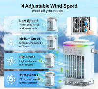 BIT Aire acondicionado portátil, miniventilador de refrigeración, humidificador de agua helada con USB de 700ml, viento fuerte para dormitorio y hogar - details 2