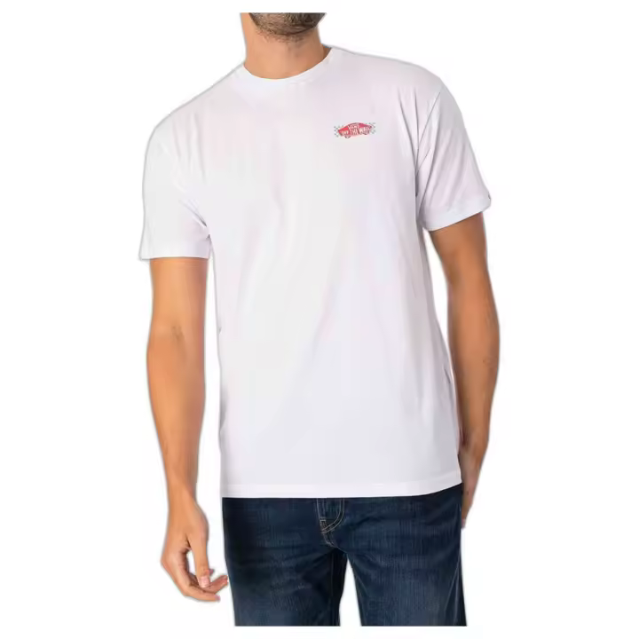 Camiseta de Manga Corta Vans Wayrace para hombre en color blanco - 1