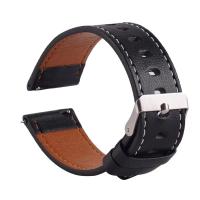 Correa De Cuero 20mm Para Samsung Galaxy Watch SM-R810 42MM Gear S2 Classic 732 Galaxy Active 1 2 40mm 44mm Reloj Inteligente Unisex - details 6