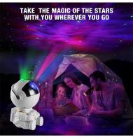 Proyector De Galaxia Astronauta Con Control Remoto Luz Nocturna Para Habitación De Niños Sala De Estar Proyector De Nebulosa Para Adultos Regalo - details 0