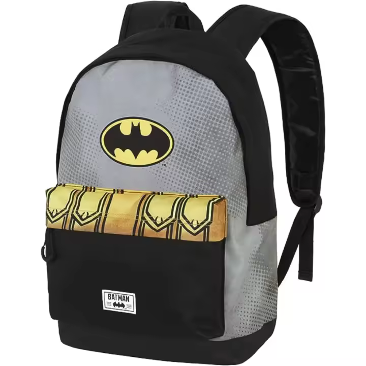 DC Comics Batman Karactermania Mochila Gris Unisex con Cremalleras y Asas Acolchadas - 1