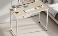 T-LoVendo - Mesa Escritorio Madera 80x40cm para Ordenador, Oficina Hogar Estudio, Estructura Metálica Fuerte, Diseño Moderno Minimalista, Escritorio Trabajo Compacto, Montaje Rápido y Estable - details 0