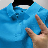 Camisa Polo Casual Para Hombre Verano Streetwear Manga Corta Empresarial Transpirable Rápida Secado Estilo Sólido Tallas S-4XL - details 9