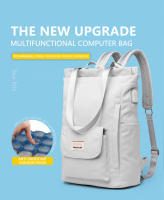 Mochila GRANDE impermeable para ordenador portátil, bolso escolar Unisex, Color sólido, japonés, bla - details 0