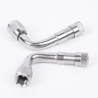 2pcs Adaptador De Extensión De Válvula De Neumático Para Motocicleta Y Coche 90 Grados Extensor De Válvula De Neumático De Ángulo De 90 Grados Accesorios De Neumáticos - details 3