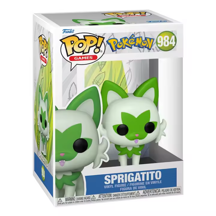 Funko Pop! 984 Games: Pokemon - Sprigatito - Figura de Vinilo Coleccionable - Idea de Regalo- Mercancia Oficial - Juguetes para Niños y Adultos - Video Games Fans - Muñeco para Coleccionistas - 1