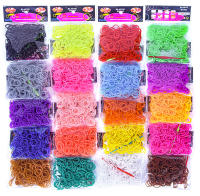 Bolsa De 300 Piezas De Banda De Goma Colorida Para Juguetes De Puzle DIY Y Pulseras Arcoíris Para Niños Juguetes Tejidos Y Horquillas - details 0