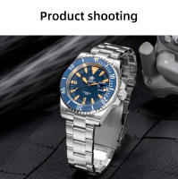 Reloj De Pulsera Mecánico Para Hombre ADDIESDIVE Lujo Cristal De Zafiro Resistente Al Agua 200M Luminoso Acero Inoxidable Analogo AD2064 - details 9